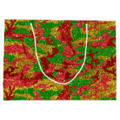 Haus van Camo Gold Xmas patroon Groot Cadeauzakje (Achterkant)