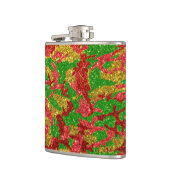 Haus van Camo Gold Xmas patroon Heupfles (Links)