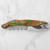 Haus van Camo Gold Xmas patroon Kurkentrekker (Achterkant)