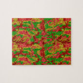 Haus van Camo Gold Xmas patroon Legpuzzel (Horizontaal)
