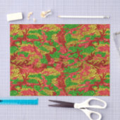 Haus van Camo Gold Xmas patroon Tissuepapier (Craft)