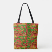 Haus van Camo Gold Xmas patroon Tote Bag (Achterkant)