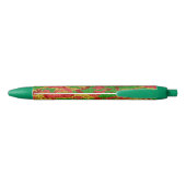 Haus van Camo Gold Xmas patroon Zwarte Inkt Pen (Achterkant)