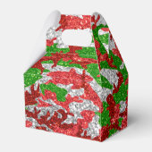 Haus van Camo Silver Xmas patroon Bedankdoosjes (Achterkant)