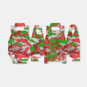 Haus van Camo Silver Xmas patroon Bedankdoosjes (Uitgevouwen)