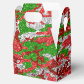 Haus van Camo Silver Xmas patroon Bedankdoosjes (Geopend)