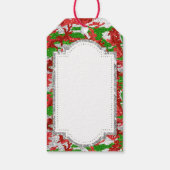 Haus van Camo Silver Xmas patroon Cadeaulabel (Achterkant)