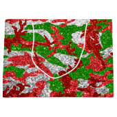 Haus van Camo Silver Xmas patroon Groot Cadeauzakje (Voorkant)