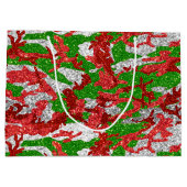 Haus van Camo Silver Xmas patroon Groot Cadeauzakje (Achterkant)