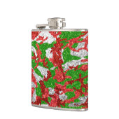 Haus van Camo Silver Xmas patroon Heupfles (Links)