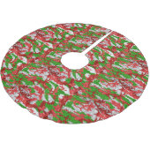 Haus van Camo Silver Xmas patroon Kerstboom Rok (Gekanteld)