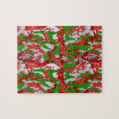 Haus van Camo Silver Xmas patroon Legpuzzel (Horizontaal)