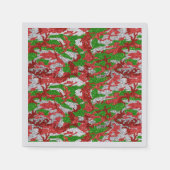 Haus van Camo Silver Xmas patroon Servet (Voorkant)