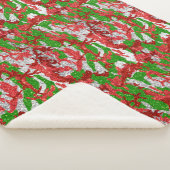 Haus van Camo Silver Xmas patroon Sherpa Deken (3/4)