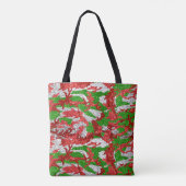 Haus van Camo Silver Xmas patroon Tote Bag (Achterkant)