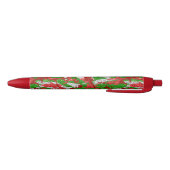 Haus van Camo Silver Xmas patroon Zwarte Inkt Pen (Bodem)