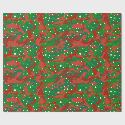 Haus van Camo Xmas Camouflage Cadeaupapier (Vlak)