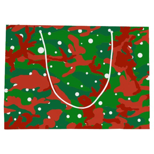 Haus van Camo Xmas Camouflage Groot Cadeauzakje (Achterkant)