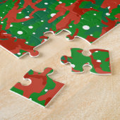 Haus van Camo Xmas Camouflage Legpuzzel (Zijkant)