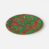 Haus van Camo Xmas Camouflage Papieren Bordje (Gekanteld)