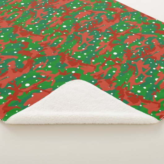 Haus van Camo Xmas Camouflage Sherpa Deken (3/4)