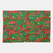 Haus van Camo Xmas Camouflage Theedoek (Horizontaal)