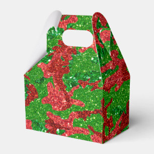 Haus van Camo Xmas Glitter Camouflage Bedankdoosjes