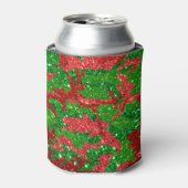 Haus van Camo Xmas Glitter Camouflage Blikjeskoeler (Blikje Voorkant)
