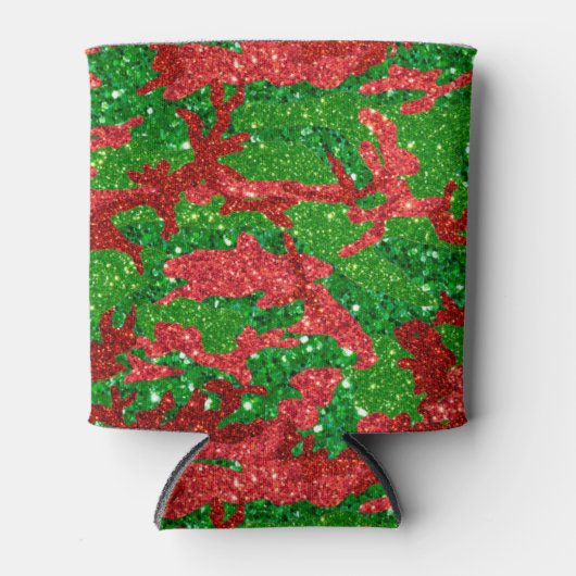 Haus van Camo Xmas Glitter Camouflage Blikjeskoeler (Voorkant)