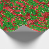 Haus van Camo Xmas Glitter Camouflage Cadeaupapier (Hoek)