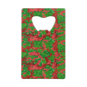 Haus van Camo Xmas Glitter Camouflage Creditkaart Flessenopener (Achterkant)