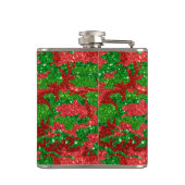 Haus van Camo Xmas Glitter Camouflage Heupfles (Achterkant)