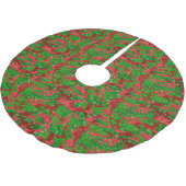 Haus van Camo Xmas Glitter Camouflage Kerstboom Rok (Gekanteld)