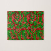 Haus van Camo Xmas Glitter Camouflage Legpuzzel (Horizontaal)