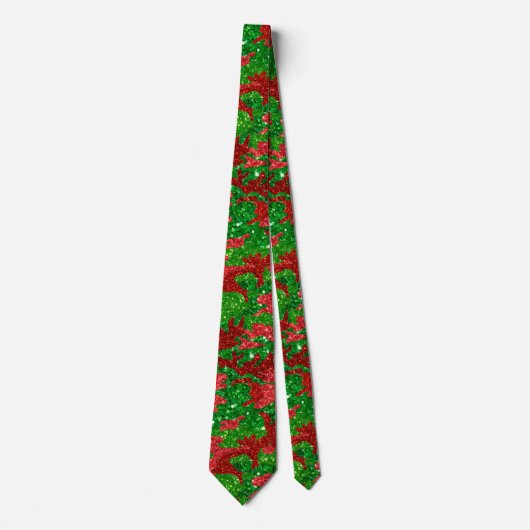 Haus van Camo Xmas Glitter Camouflage Stropdas (Voorkant)