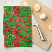 Haus van Camo Xmas Glitter Camouflage Theedoek (Quarter Fold)