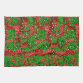 Haus van Camo Xmas Glitter Camouflage Theedoek (Horizontaal)