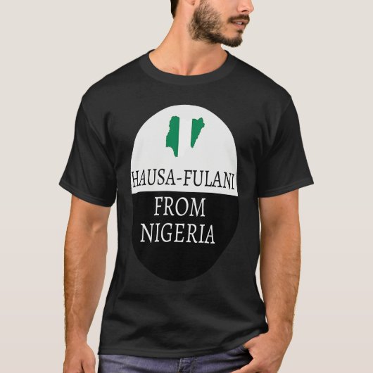 Hausa  Fulani From Nigeria  Ancestry Initiation DN T-shirt (Voorkant)