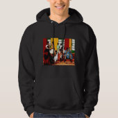Hausa Musicians met tekst Hoodie (Voorkant)