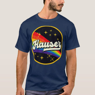 Hauser regenboog in ruimte  stijl t-shirt