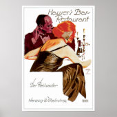 Hauser's Bar Restaurant  Food and Art Poster (Voorkant)