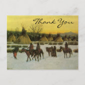 Hauser's Sioux-kamp in Wounded Knee Briefkaart (Voorkant)