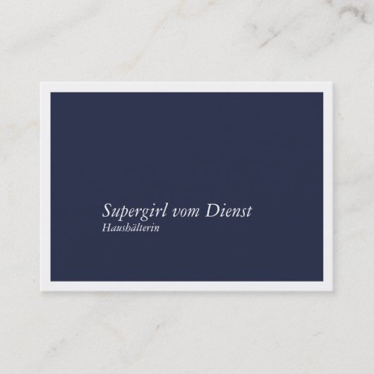 Haushälterin Visitenkarten Visitekaartje (Voorkant)