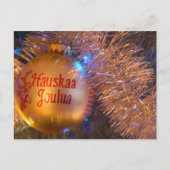 Hauskaa Joulua "Vrolijke Kerstmis " Feestdagenkaart (Voorkant)