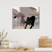 Hausmann Dogs Poster (Keuken)