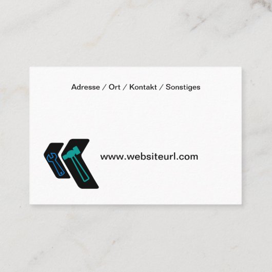 Hausmeister Dienste Visitekaartje (Achterkant)