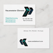 Hausmeister Dienste Visitekaartje (Voorkant / Achterkant)