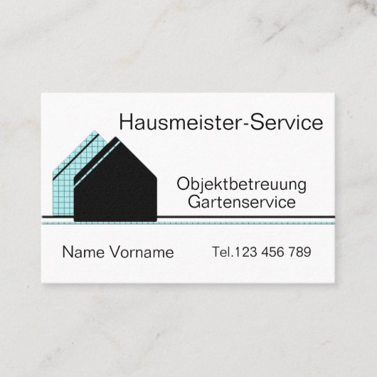 Hausmeister Service Visitekaartje (Voorkant)