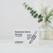 Hausmeister Service Visitekaartje (Staand voorkant)