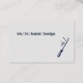 Hausmeister Service Visitekaartje (Achterkant)